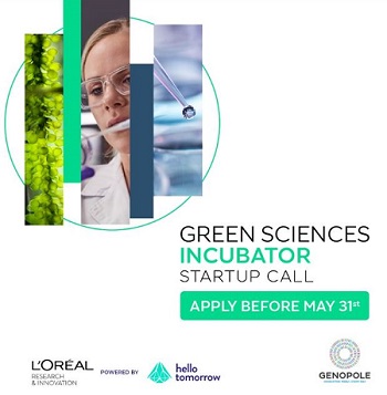 Startup Call - L'Oréal Green Sciences incubator 