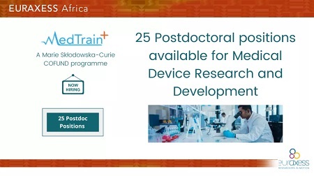 25 Postdoctoral positions available for Medical Device Research and Development advertisement