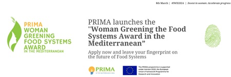 PRIMA launches the “Woman Greening Food Systems Award” in the Mediterranean