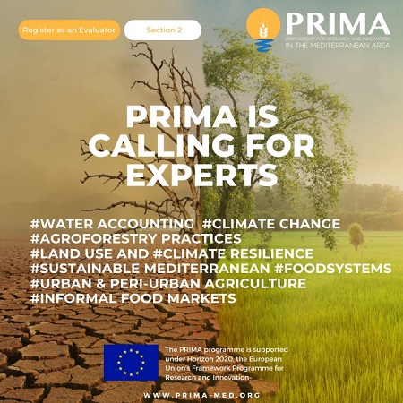 PRIMA is calling for Experts advert